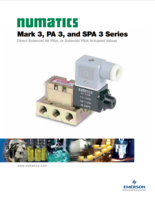 MARK 3, PA 3, &amp; SPA 3 SERIES: DIRECT SOLENOID AIR PILOT, OR SOLENOID  PILOT ACTUATED VALVES